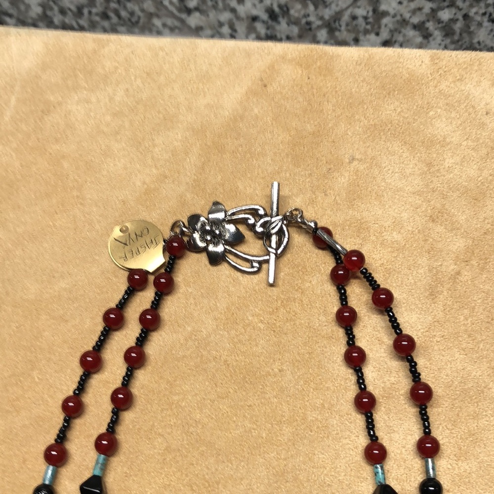 Double Stranded Handcrafted Natural Gemstone Neck… - image 3